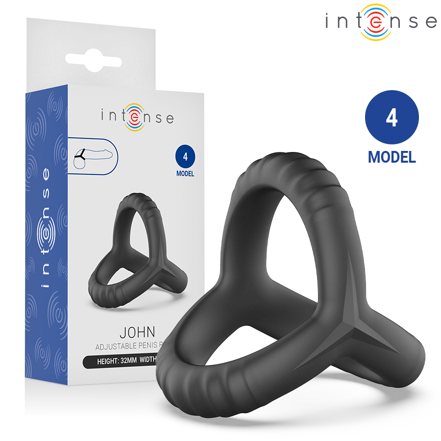 INTENSE John Model 4 trostruki prsten za penis bez vibracija