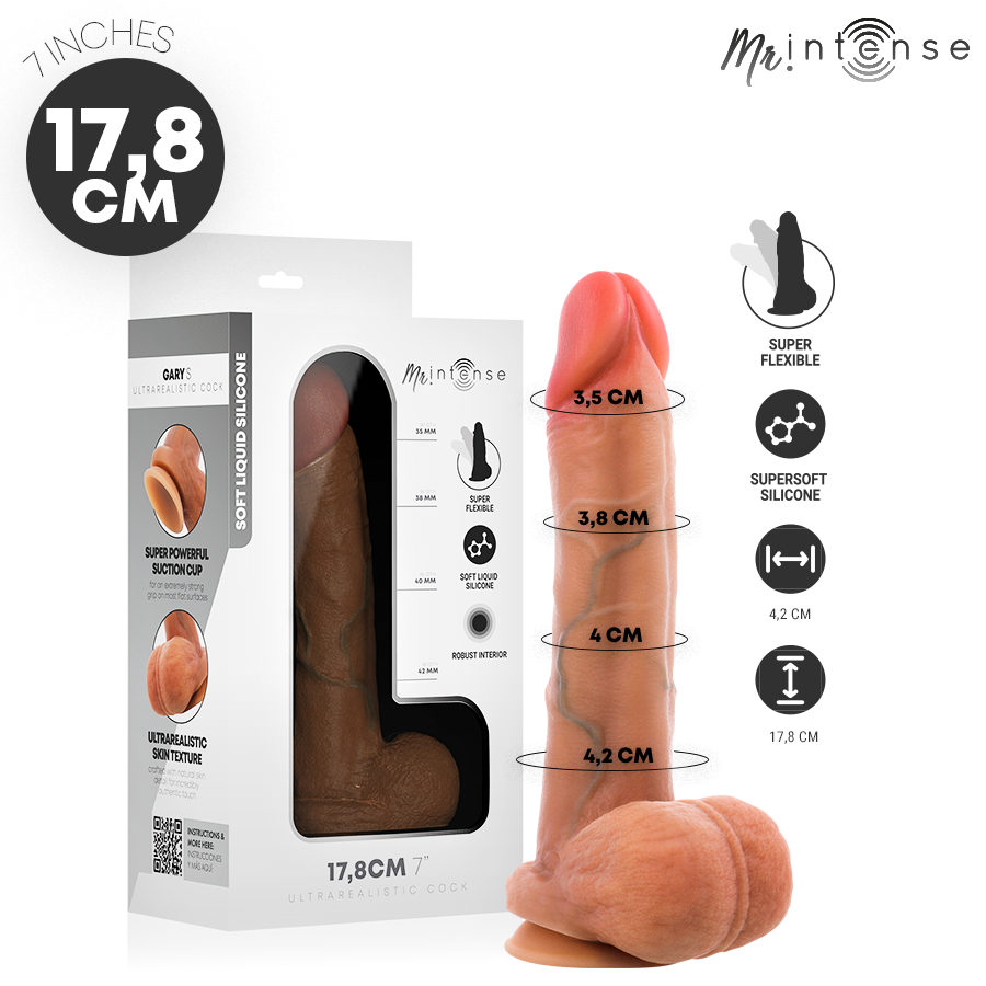 MR. INTENSE Gary S realistični dildo s vakuumskom bazom