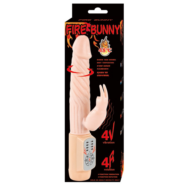 BAILE Fire Bunny rotirajući vibrator s funkcijom grijanja