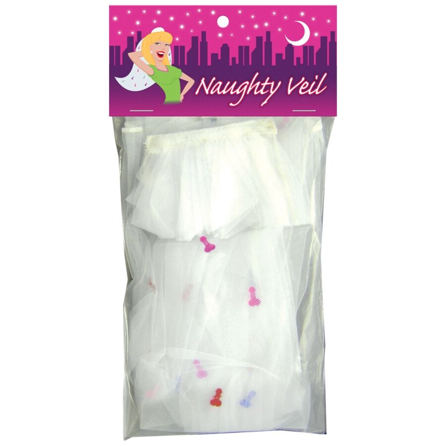 KHEPER GAMES Naughty Veil, zabavni veo za mladenku s konfetima