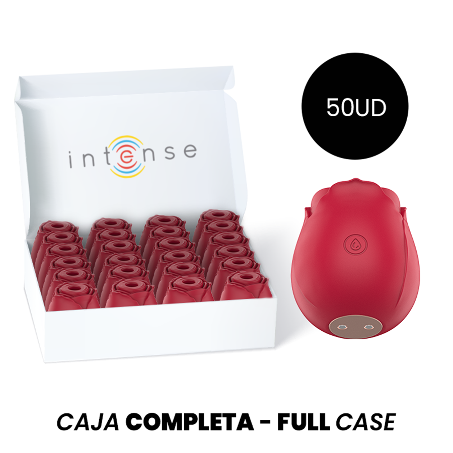 MOQ 50 INTENSE CAMELLIA klitoralni stimulator s usisavanjem ROSE VON WAVES BORDEAUX