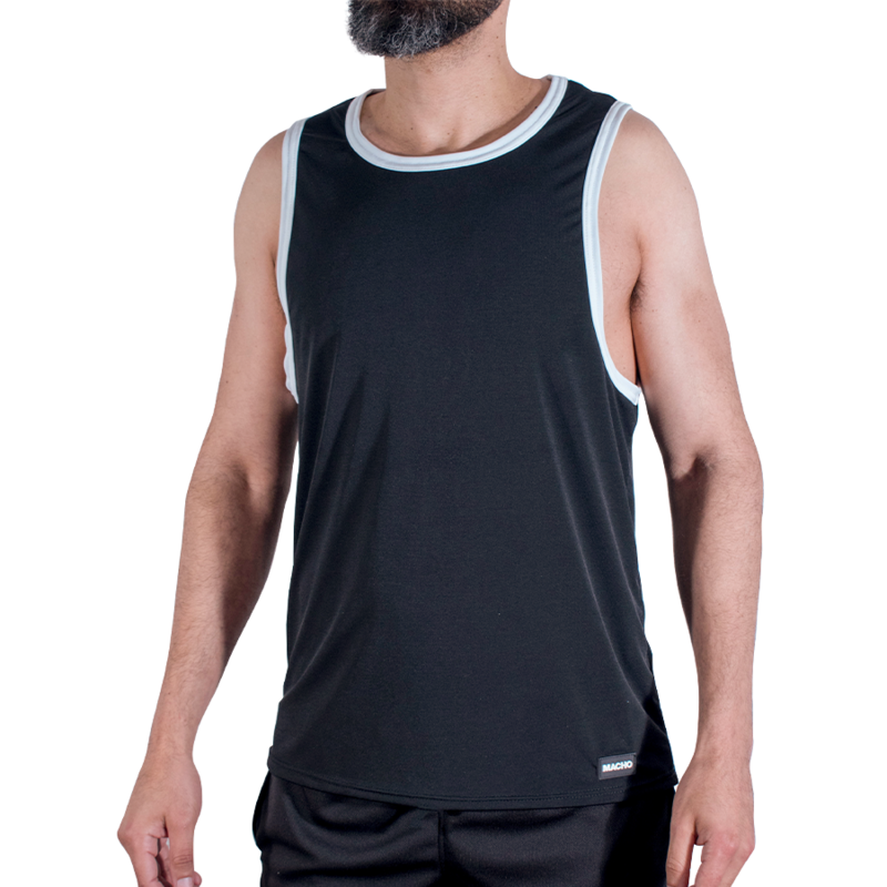 MACHO CMV004 sportska majica u crnoj boji