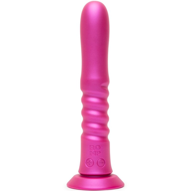ROMP Jiggle vibrator s pokretom potiskivanja i vakuumskom bazom