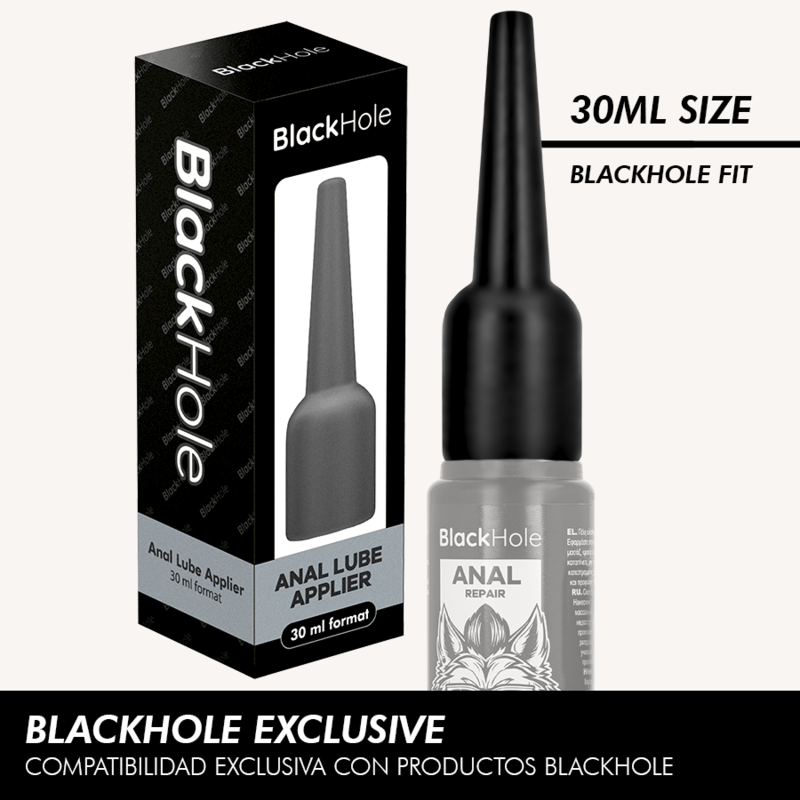 BLACK HOLE analni aplikator za lubrikant S