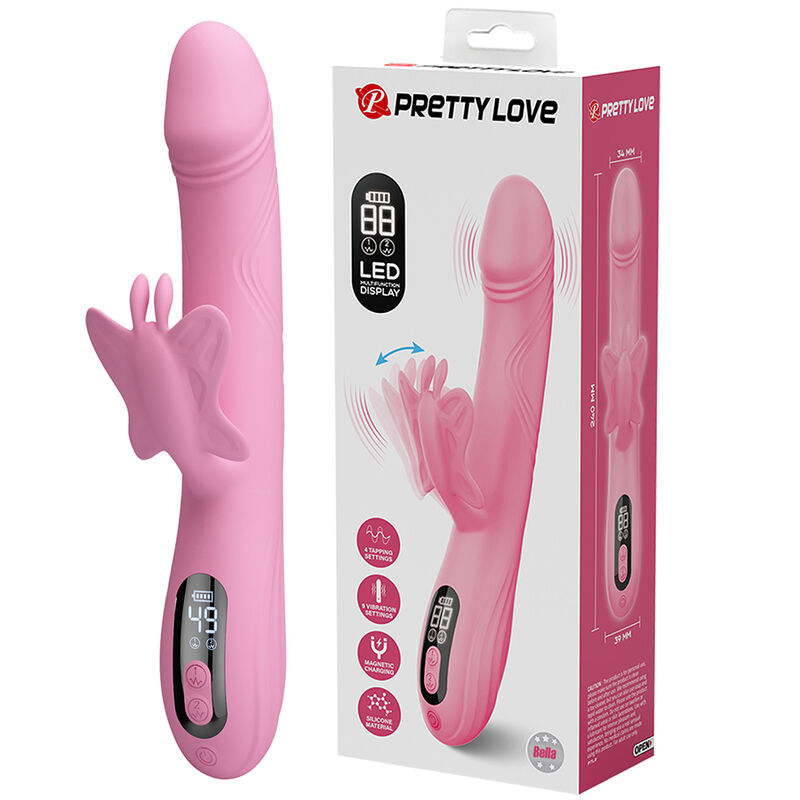 Pretty Love Bella vibrator u obliku zeca sa stimulatorom u obliku leptira