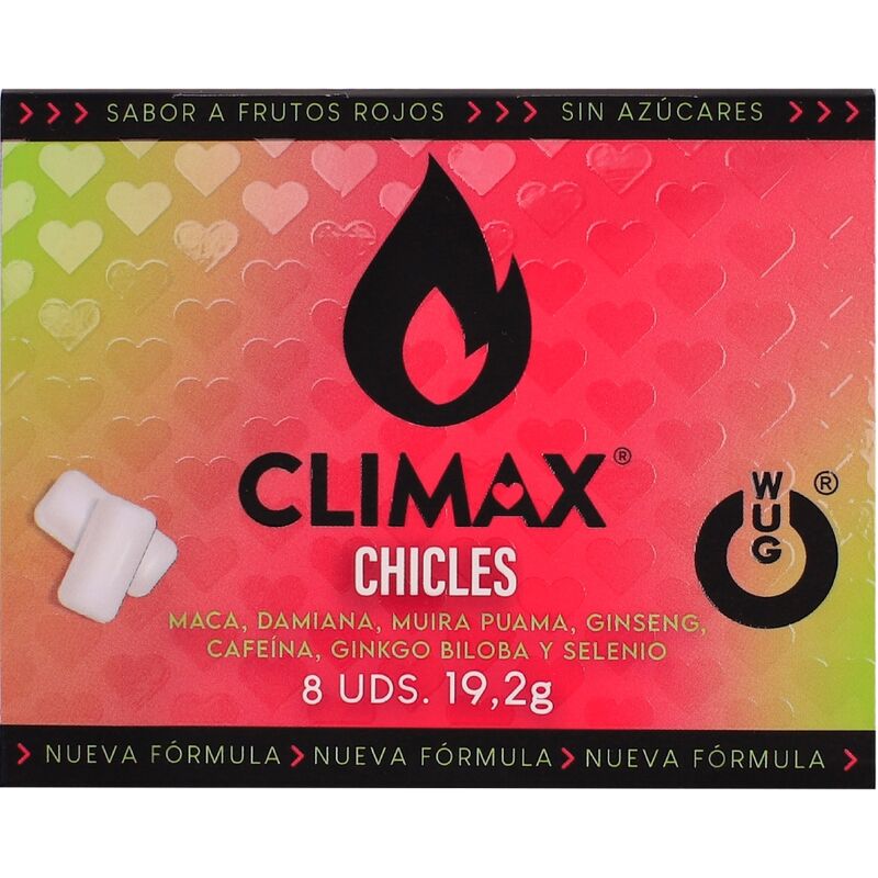 WUG GUM Climax dodatak prehrani u obliku žvakaće gume s biljnim ekstraktima