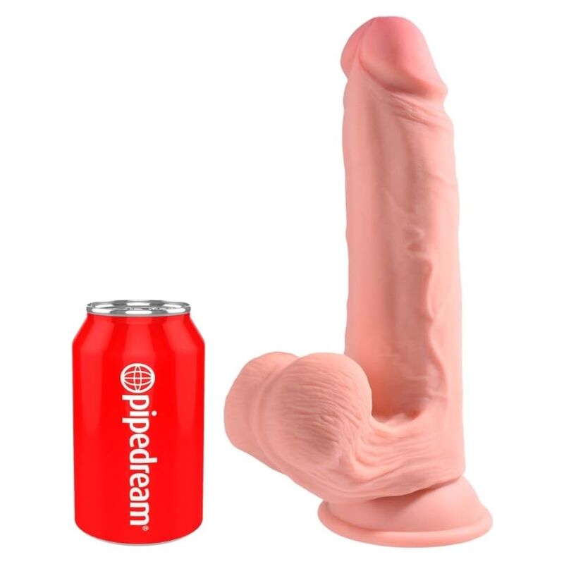 KING COCK PLUS realistični dildo s vakuumskim držačem, 30 cm