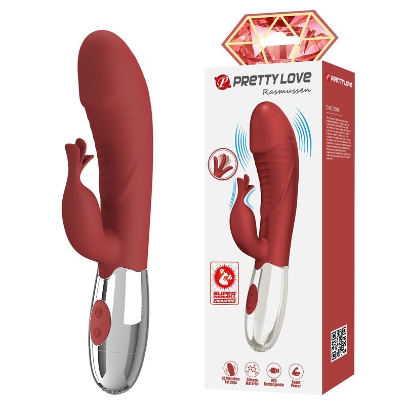 Pretty Love Rosewood vibrator za G točku i klitoris s 30 funkcija