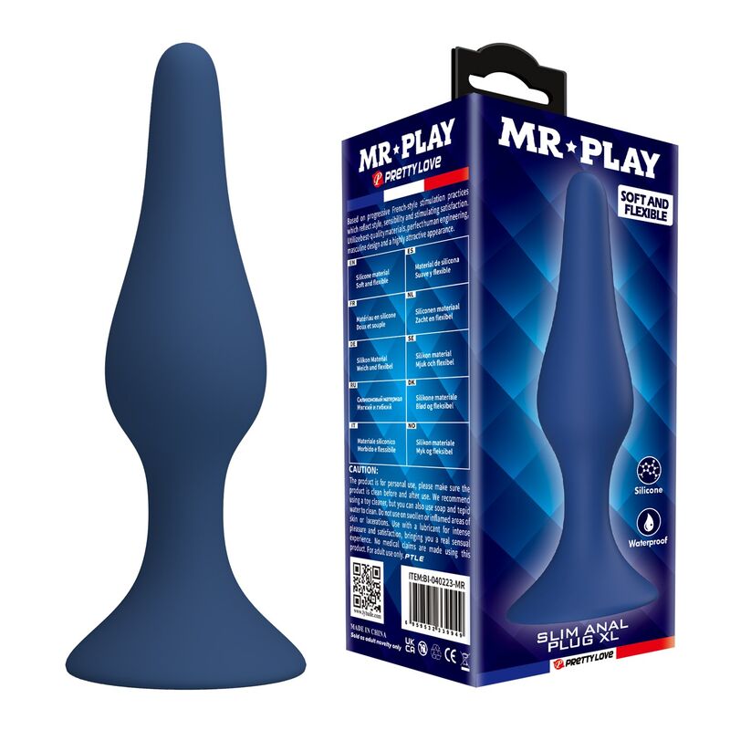 MR PLAY Tapered Analplug XL, plavi