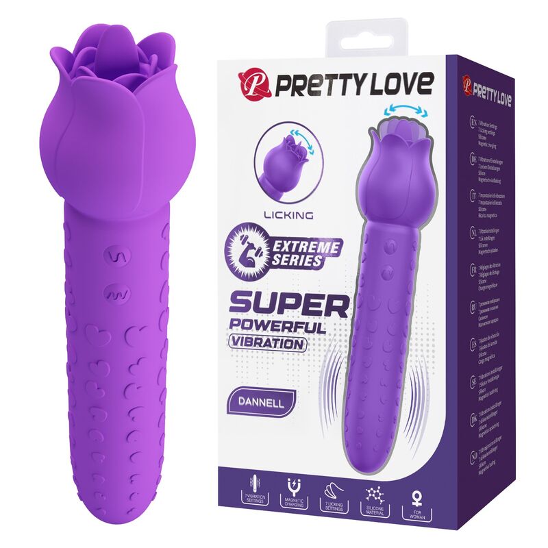 Pretty Love Dannell vibrator za klitoris sa stimulacijom jezikom