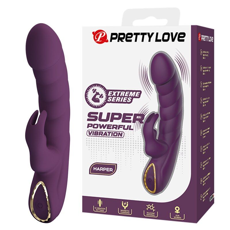 Pretty Love Harper rabbit vibrator, ljubičasti
