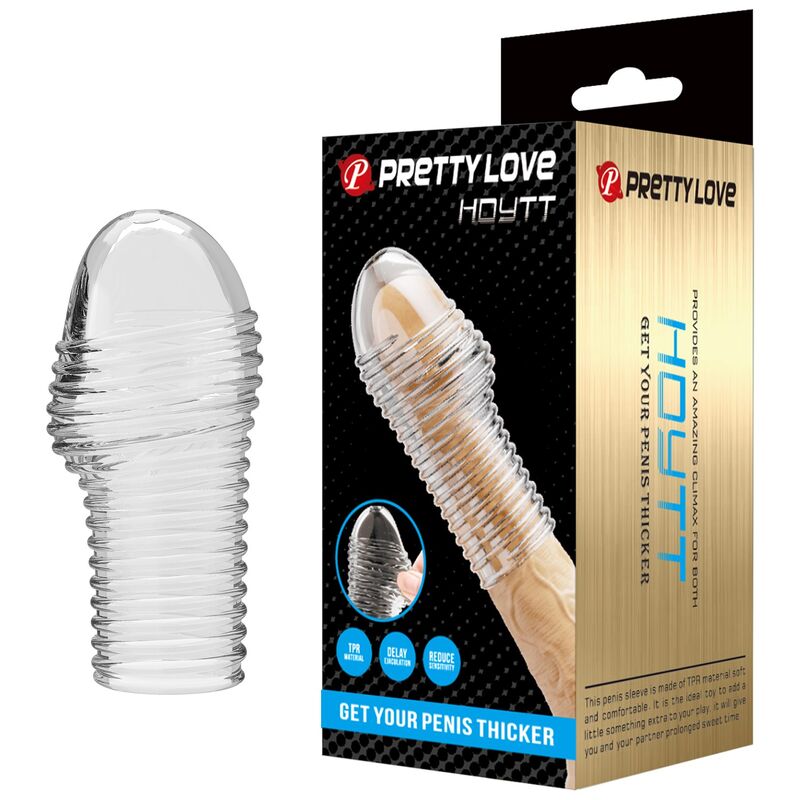 PRETTY LOVE HOTTT navlaka za penis s prstenovima, prozirna