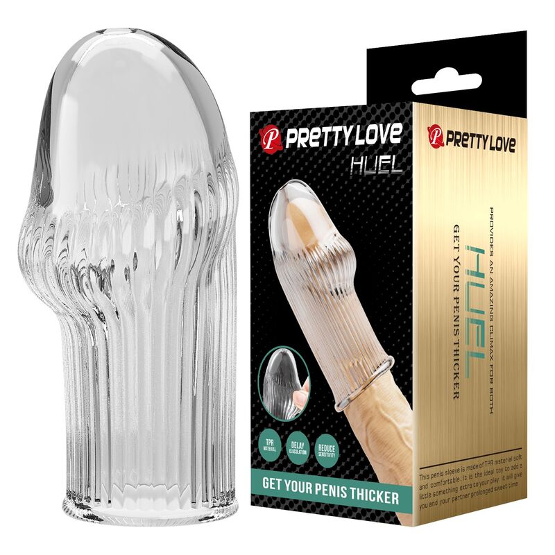 Pretty Love Huel prozirna navlaka za penis od TPE-a