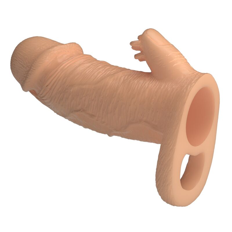 PRETTY LOVE Roderic navlaka za penis s vanjskim stimulatorom, 13 cm