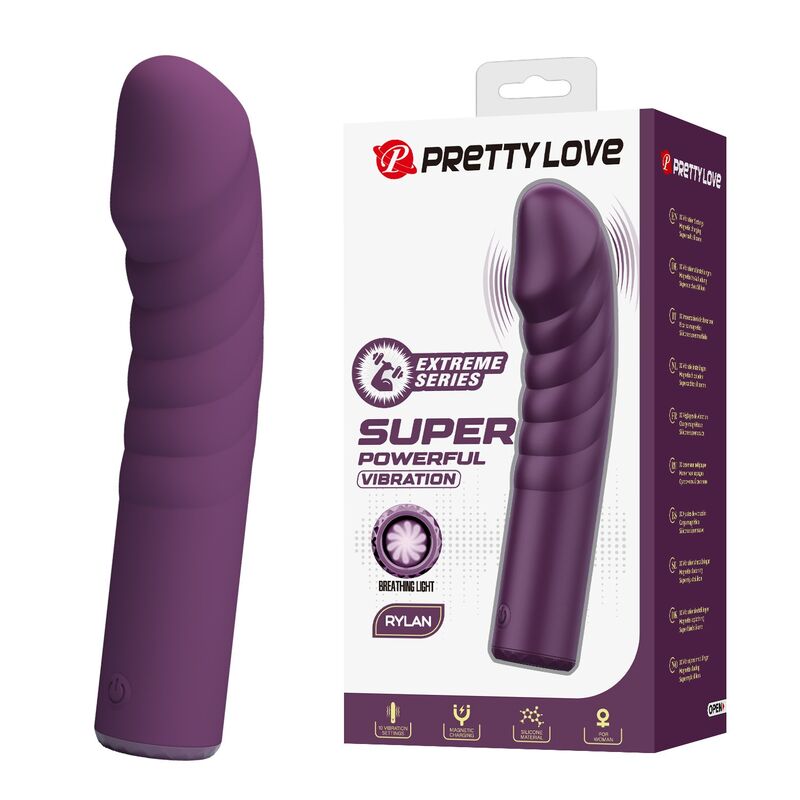 PRETTY LOVE Ryland punjivi štapićasti vibrator, ljubičasti