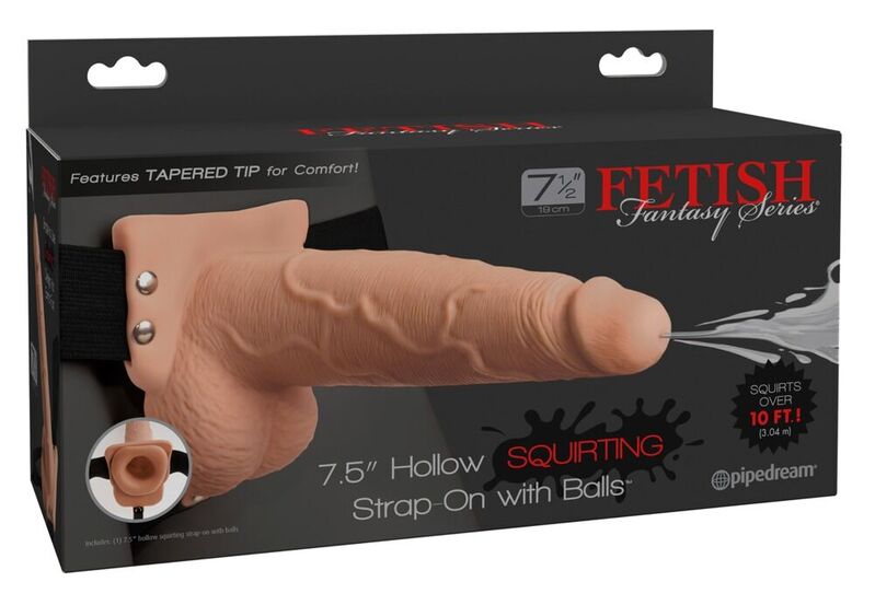 Fetish Fantasy Series pojas za strap on s šupljim dildo oblikom, 19,1 cm