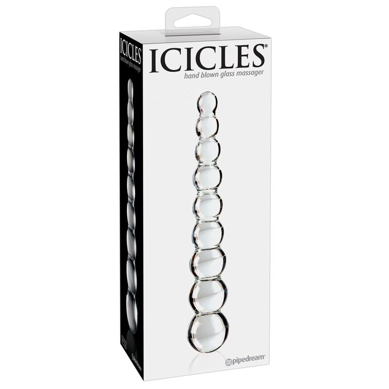 ICICLES N. 2 stakleni dildo, 22 cm