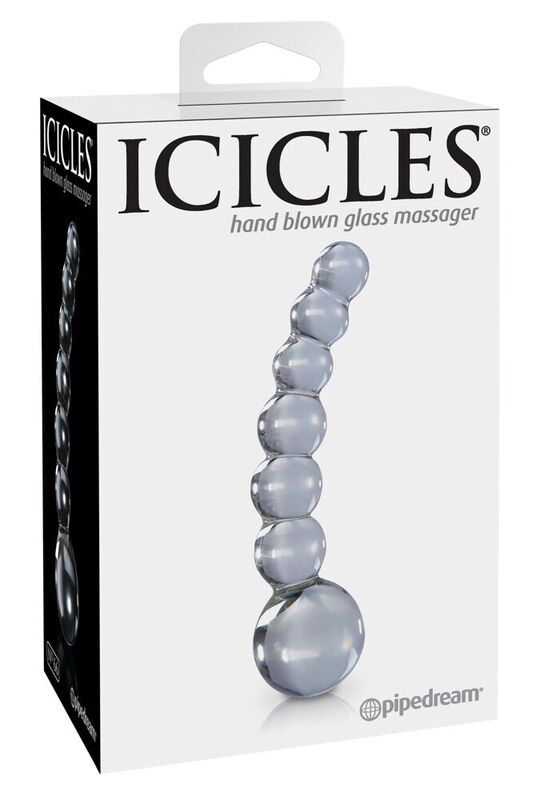 ICICLES N. 66 stakleni analni čep, proziran