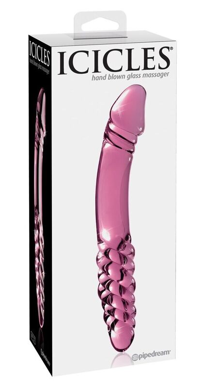 ICICLES N. 57 stakleni dildo, dvostrani