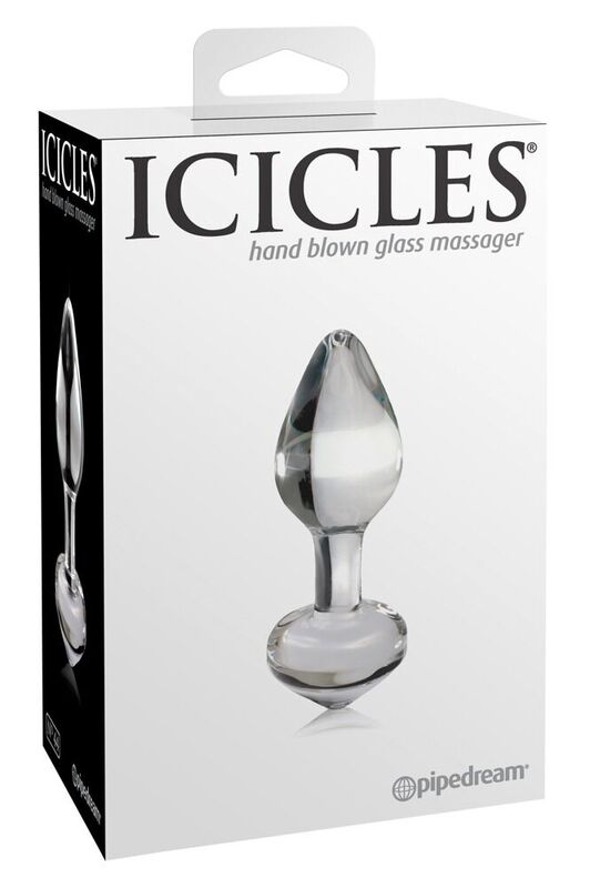 ICICLES N. 44 prozirni analni čep od stakla