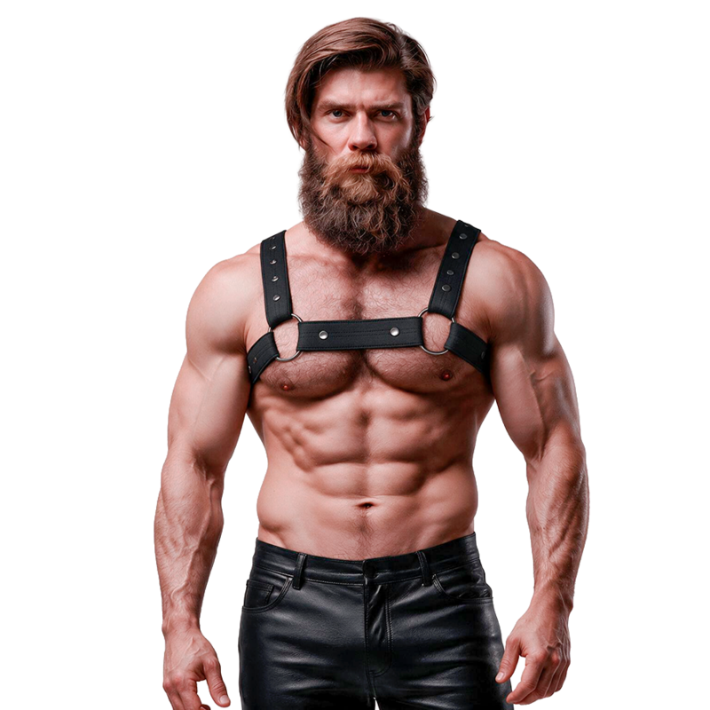 FETISH SUBMISSIVE ATTITUDE muški harness, podesiv