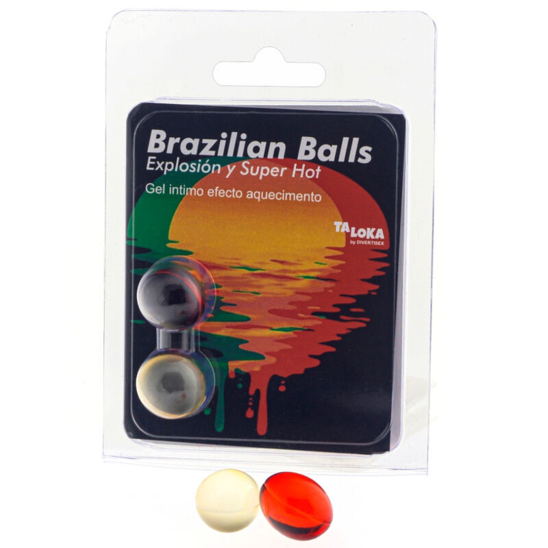 TALOKA Brazilian Balls s uljem za masažu koje zagrijava, 2 komada