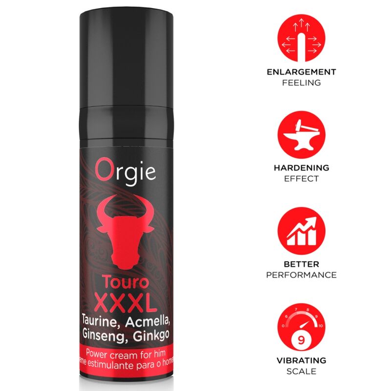 ORGIE Touro XXXL intimna krema, 15 ml