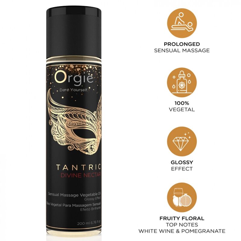 ORGIE Tantric Divine Nectar masažno ulje 200 ml