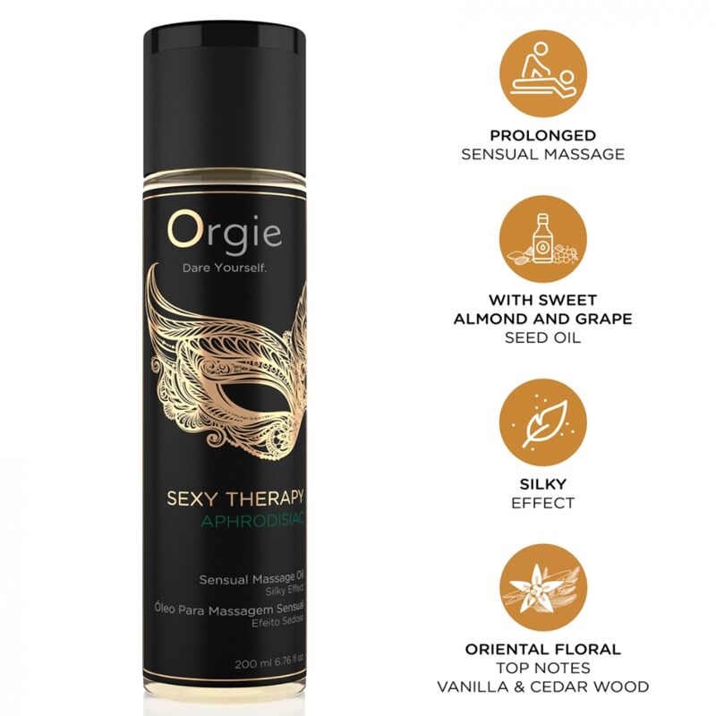 ORGIE Sexy Therapy ulje za senzualnu masažu, 200 ml