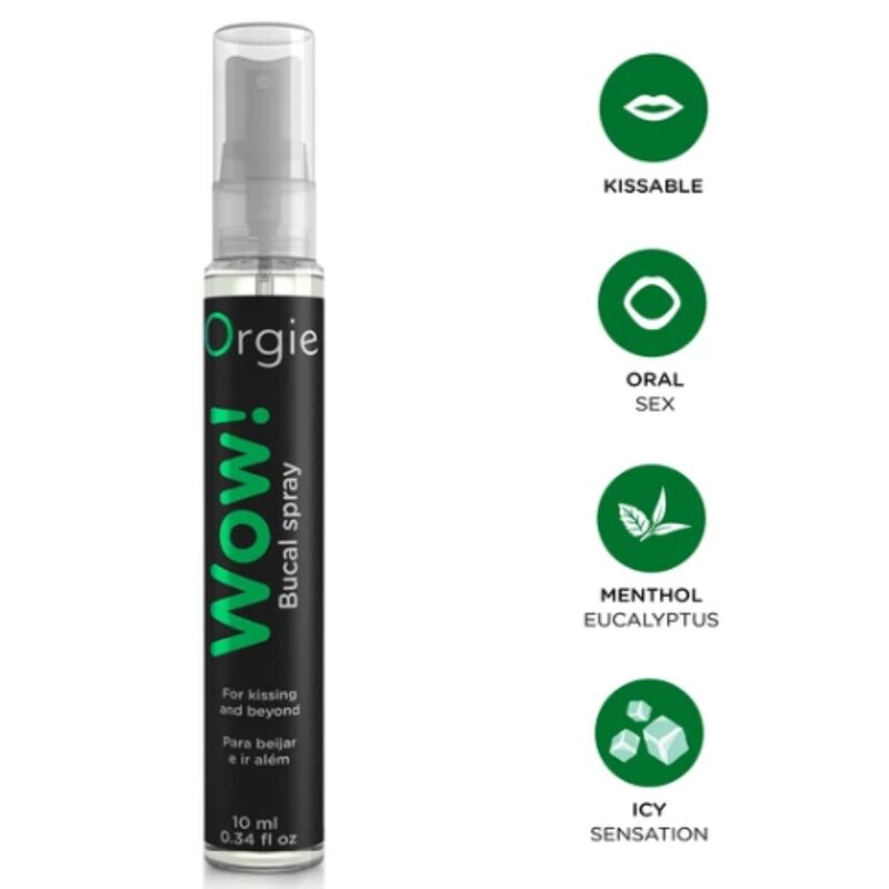 ORGIE WOW! Sprej za usta s mentolom i eukaliptusom, 10 ml