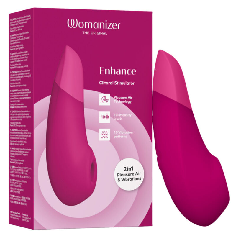 Womanizer Enhance vibrator s tlačnim valovima i vibracijama, ružičasti