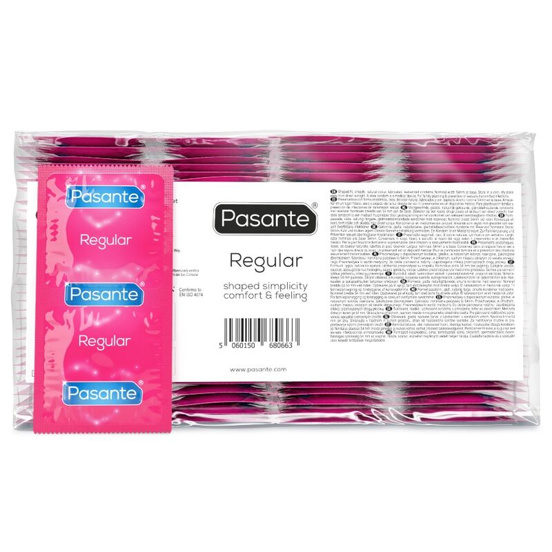Pasante Regular standardni kondomi, 144 komada