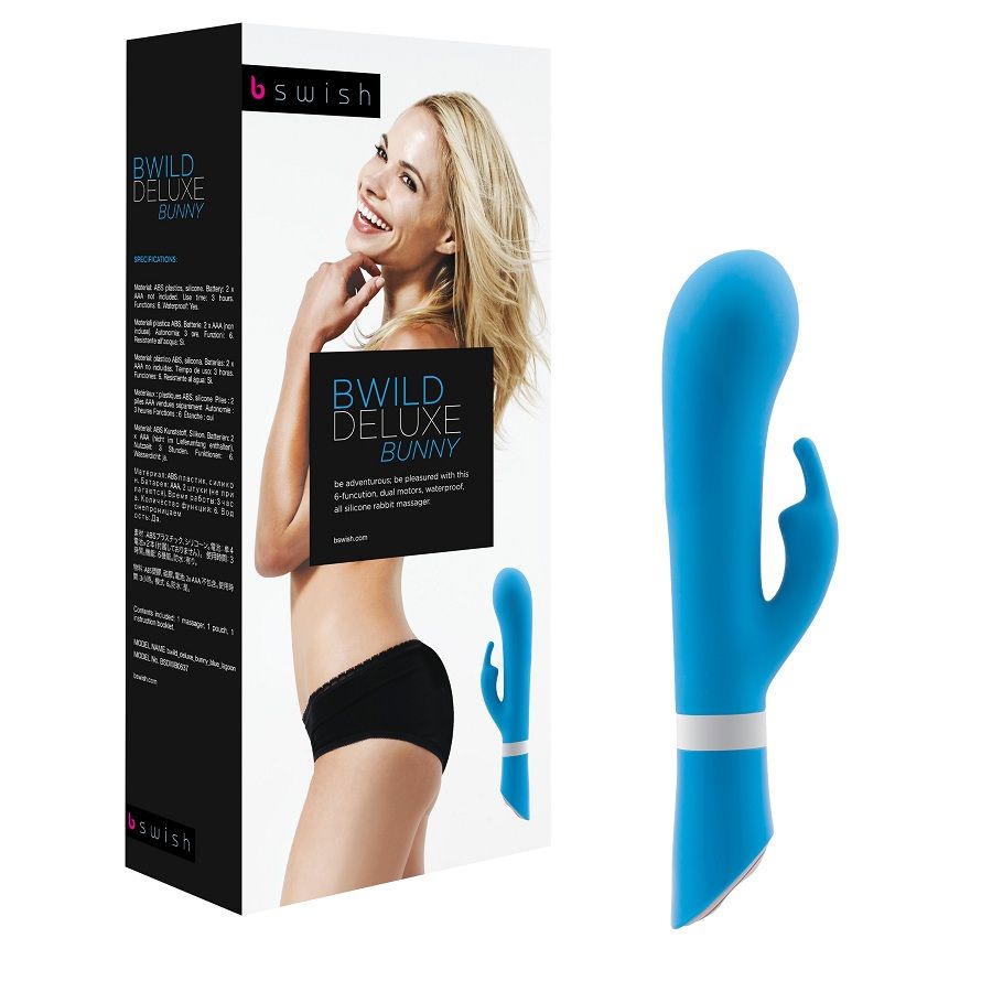 B SWISH Bwild Deluxe Bunny rabbit vibrator u boji žada