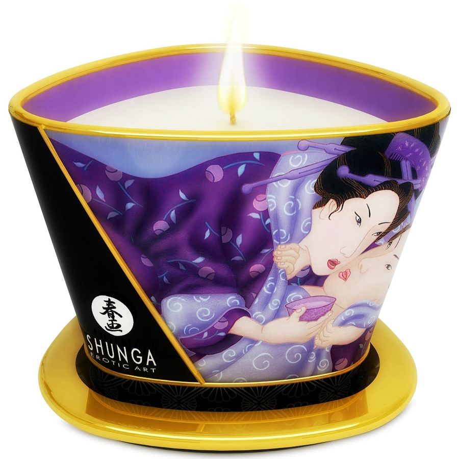 Shunga Mini Caress masažna svijeća s egzotičnim voćnim mirisom, 170 ml
