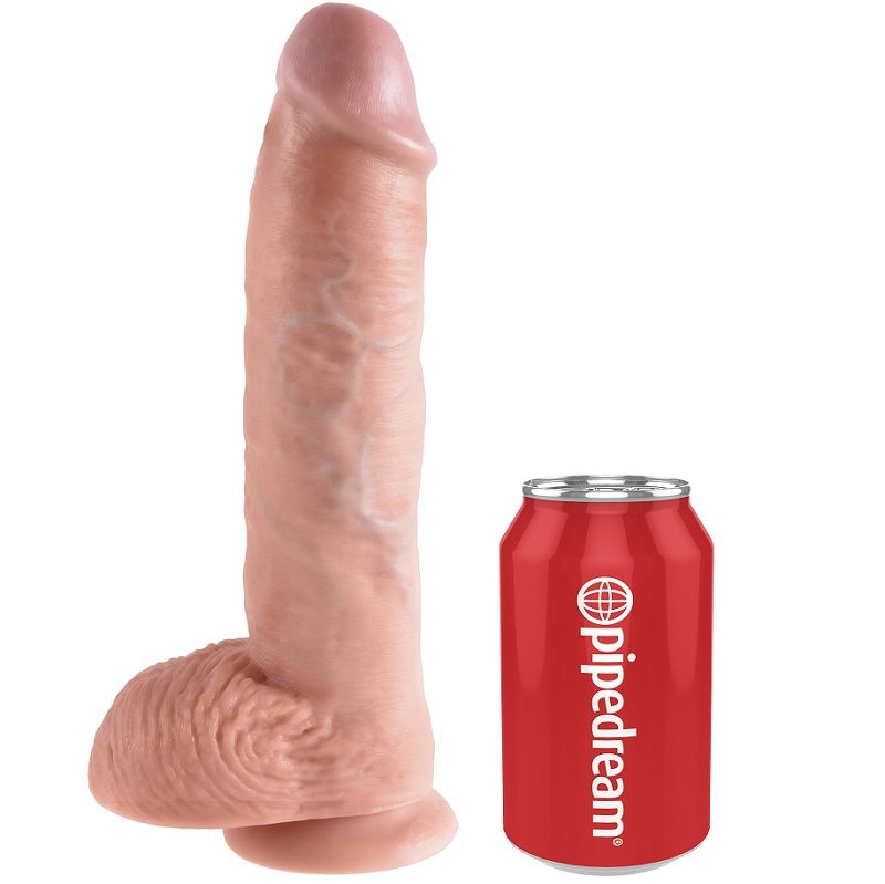 KING COCK dildo s testisima, 26,5 cm
