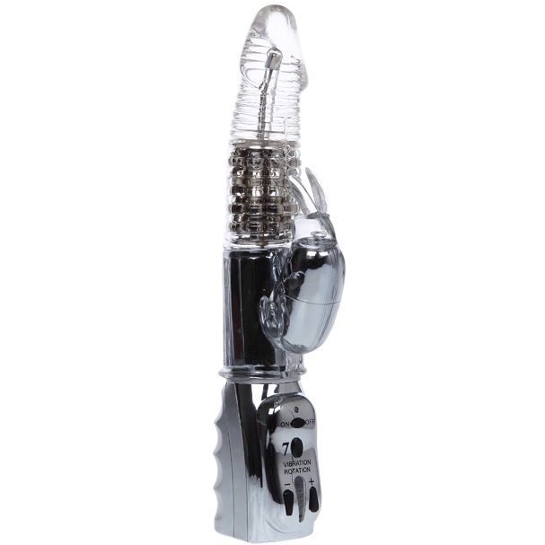 BAILE Amour Missile prozirni vibrator s rotacijom