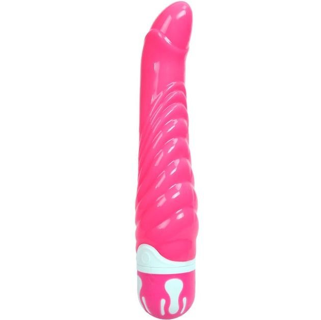 BAILE Realistic Cock vibrator za G točku, ružičasti, 21,8 cm