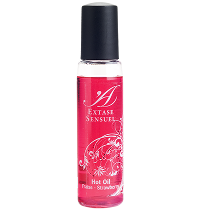Extase Sensual masažno ulje za zagrijavanje s okusom jagode, 35 ml