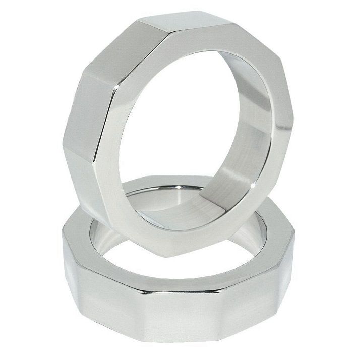 METAL HARD penisni prsten bez vibracija za penis i testise, 55 mm