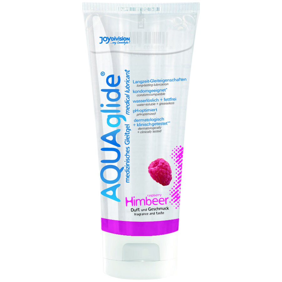 JOYDIVISION AQUAglide lubrikant s okusom maline, 100 ml