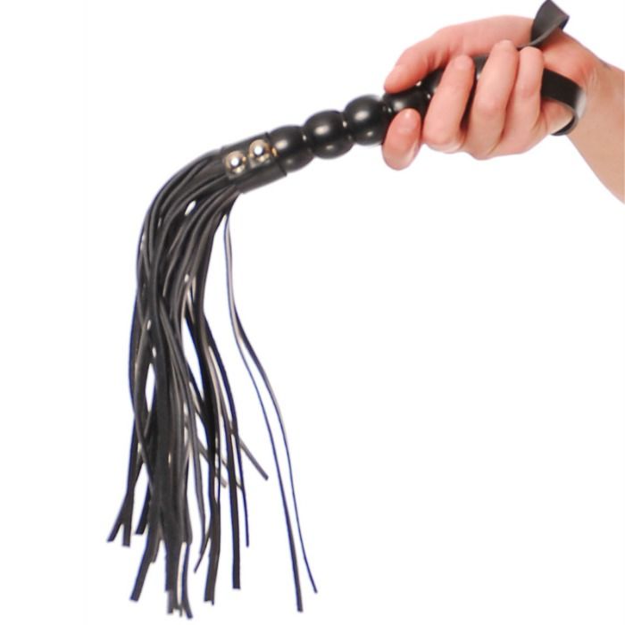 Fetish Fantasy Series Cat o’-Nine Tails bič s drškom od drvenih kuglica
