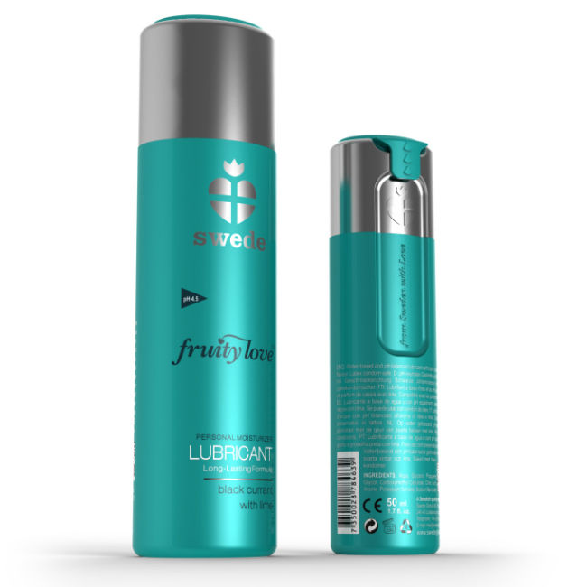 SWEDE Fruity Love lubrikant s okusom crnog ribiza i limete, 50 ml