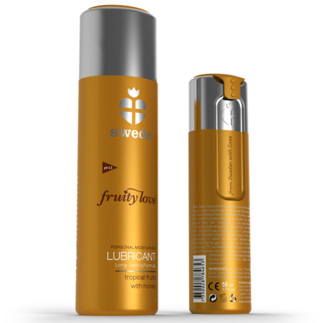 Swede Fruity Love lubrikant s okusom Tropical Fruit Honey, 50 ml