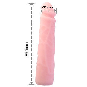 BAILE realistični dildo od silikona, 23 cm