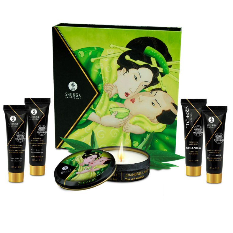 Shunga Secret Geisha poklon set za masažu sa zelenim čajem
