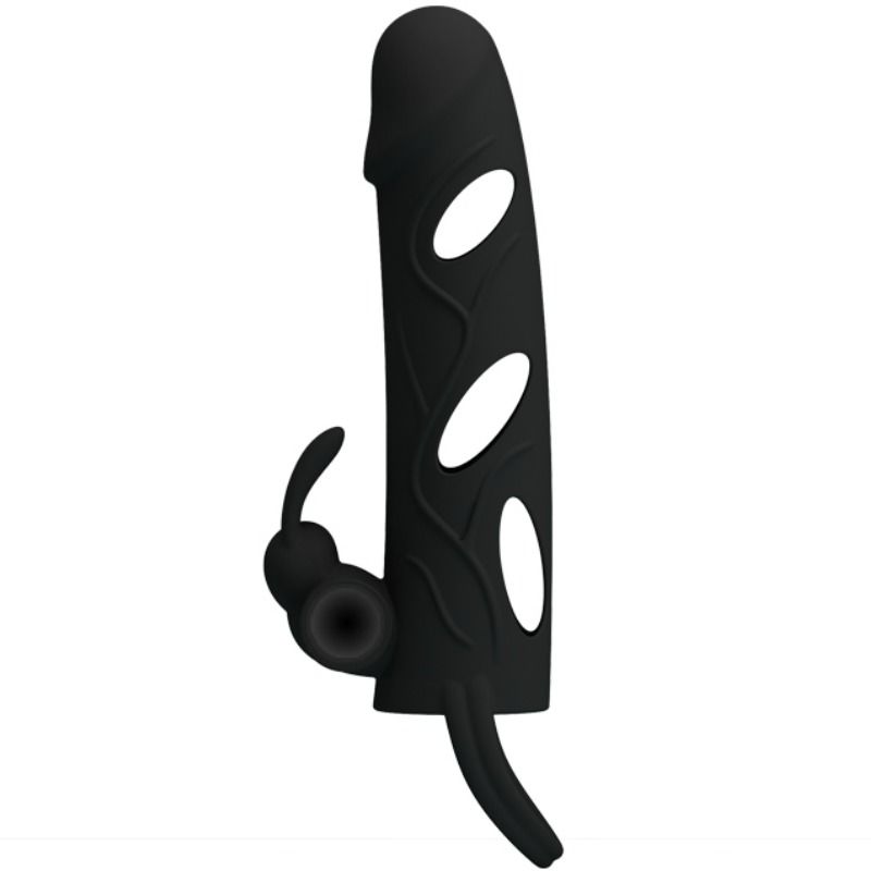 Pretty Love navlaka za penis s vibracijama, 14 cm