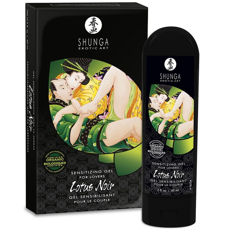 Shunga Lotus Noir gel za povećanje osjetljivosti, 60 ml