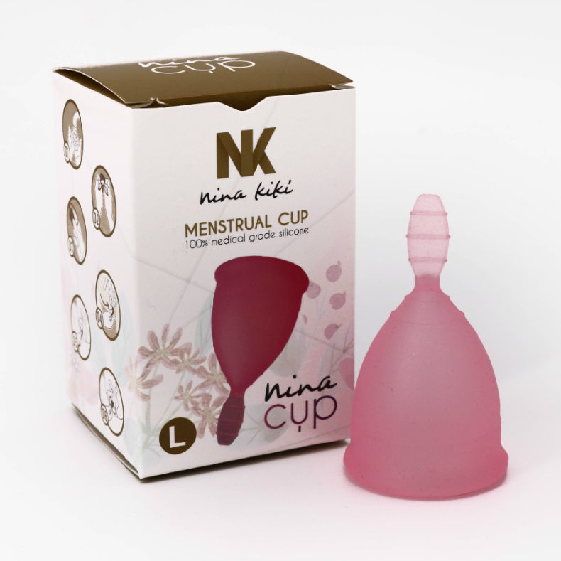 Menstrualna čašica veličine L od silikona, za višekratnu upotrebu, udobna do 12 sati NINA KIKÍ