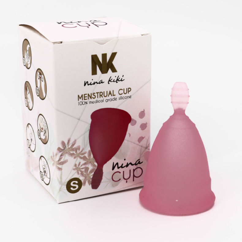 Menstrualna čašica od silikona, veličina S, za do 12 sati višekratne uporabe NINA KIKÍ
