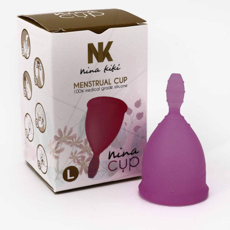 Menstrualna čašica od medicinskog silikona, veličina L, do 12 sati udobnosti NINA KIKÍ